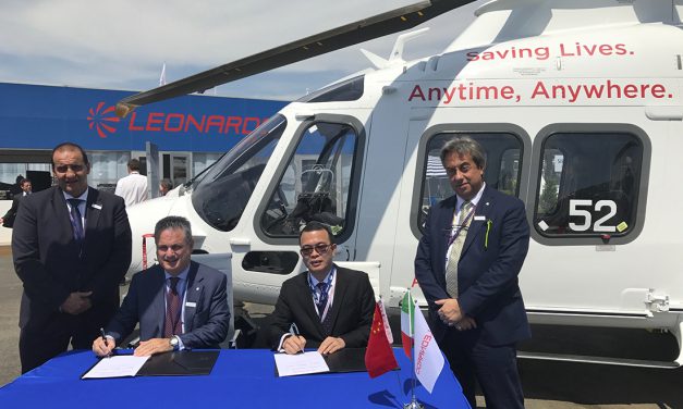 Leonardo and Sino-US Intercontinental sign contract for 17 helicopters.