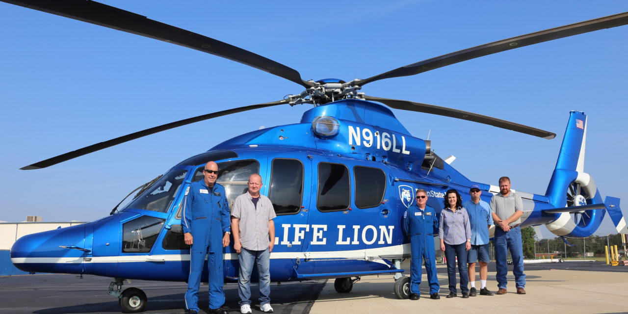 Metro Aviation delivers EC155 to Penn State Health