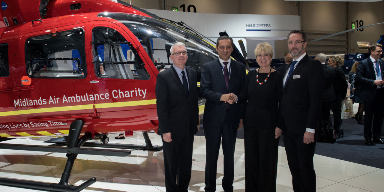 Airbus Helicopters Handover First H145 for Midlands Air Ambulance Charity