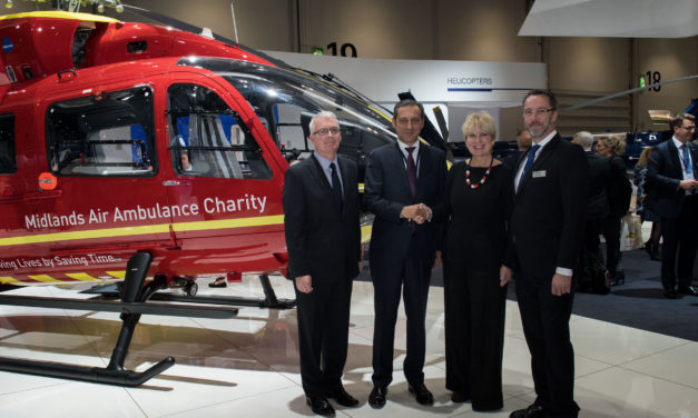 Airbus Helicopters Handover First H145 for Midlands Air Ambulance Charity