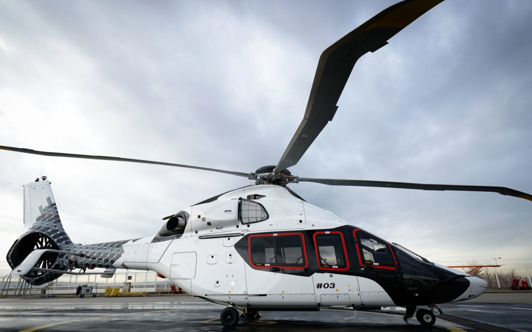 H160’s third prototype gets its carbon design livery