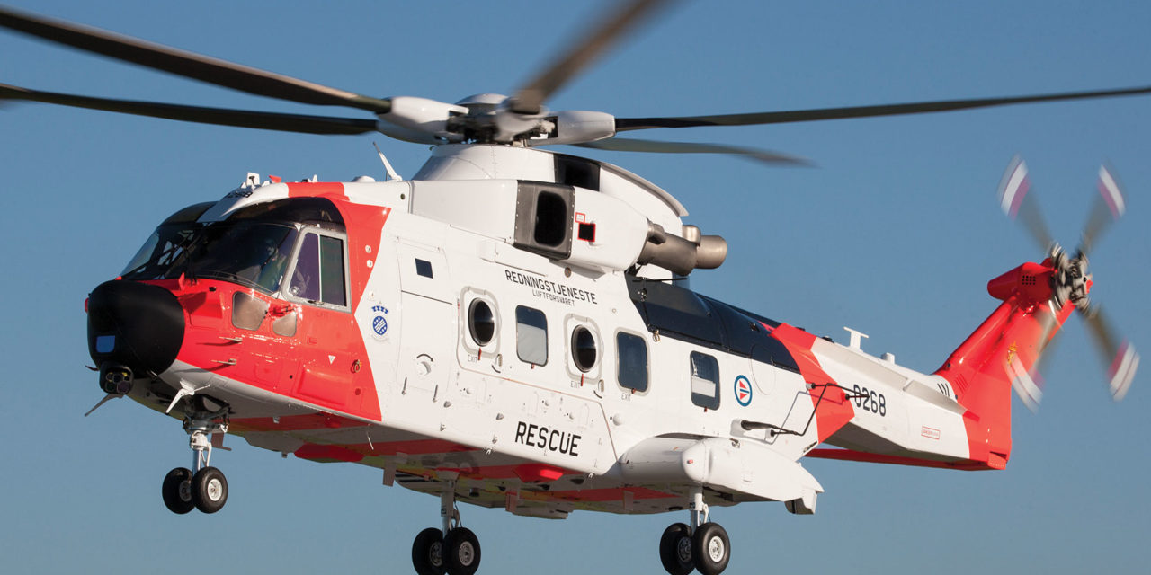 Leonardo begins deliveries of AW101 SARs to Norway