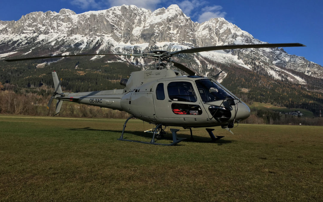 Helicopter Travel Munich sign for four new H125s