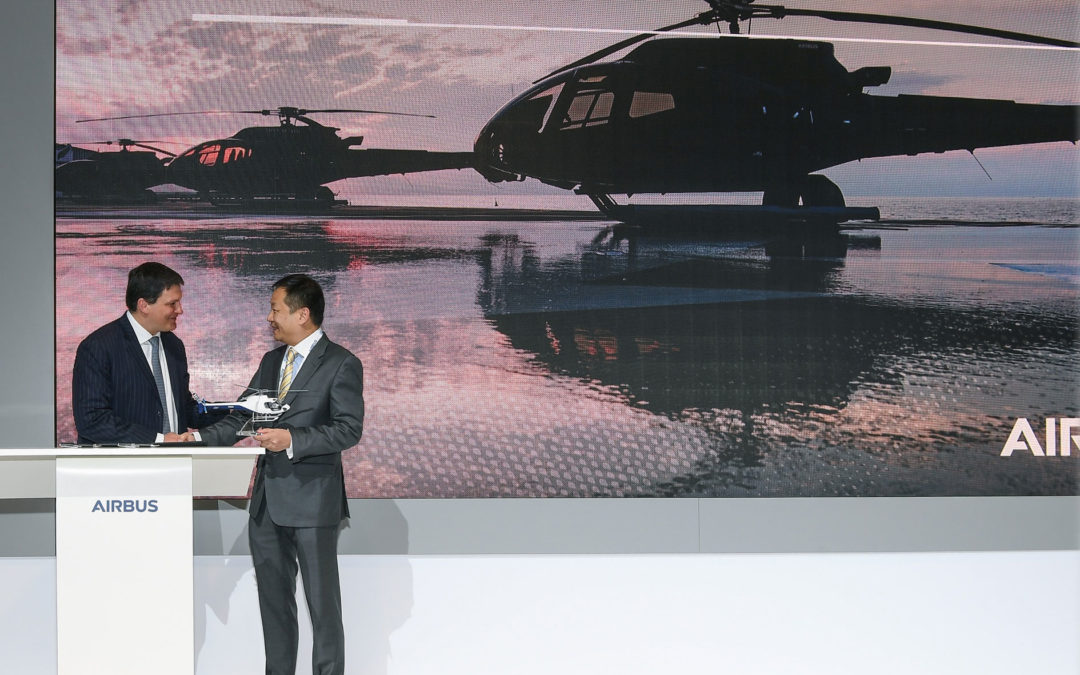 Heliflite China orders 10 Airbus light helicopters and becomes official distributor in China