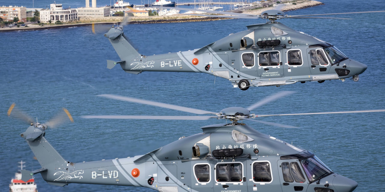 Hong Kong’s Government Flying Service receive first H175s in public services configuration