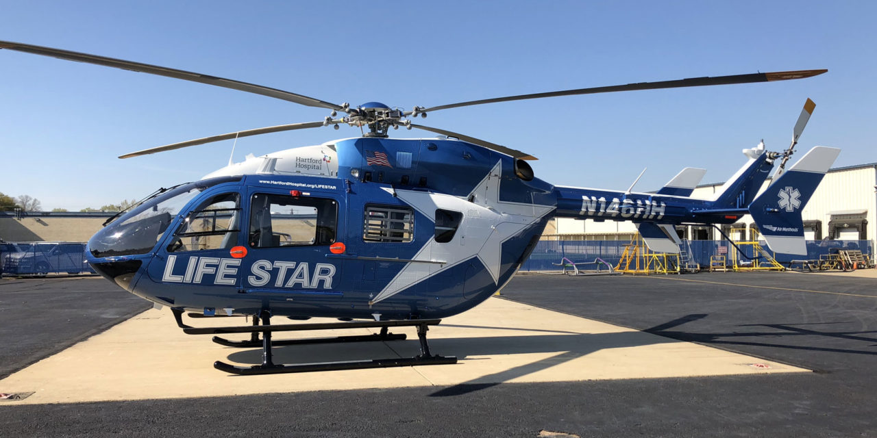 Metro Aviation delivers an EC145e to the Hartford Hospital LIFE STAR