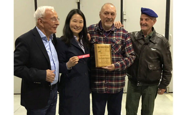 A pilot from Enstrom honored
