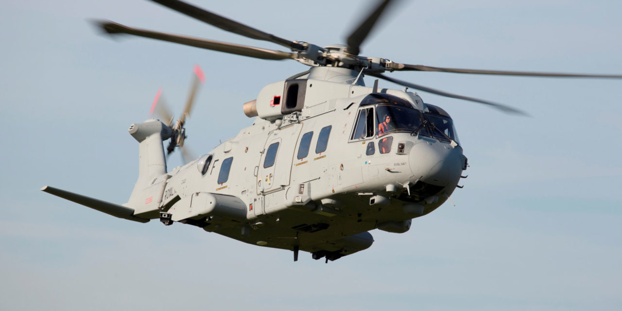 Leonardo delivers the first AW101 to the Commando Helicopter Force (CHF) in the UK