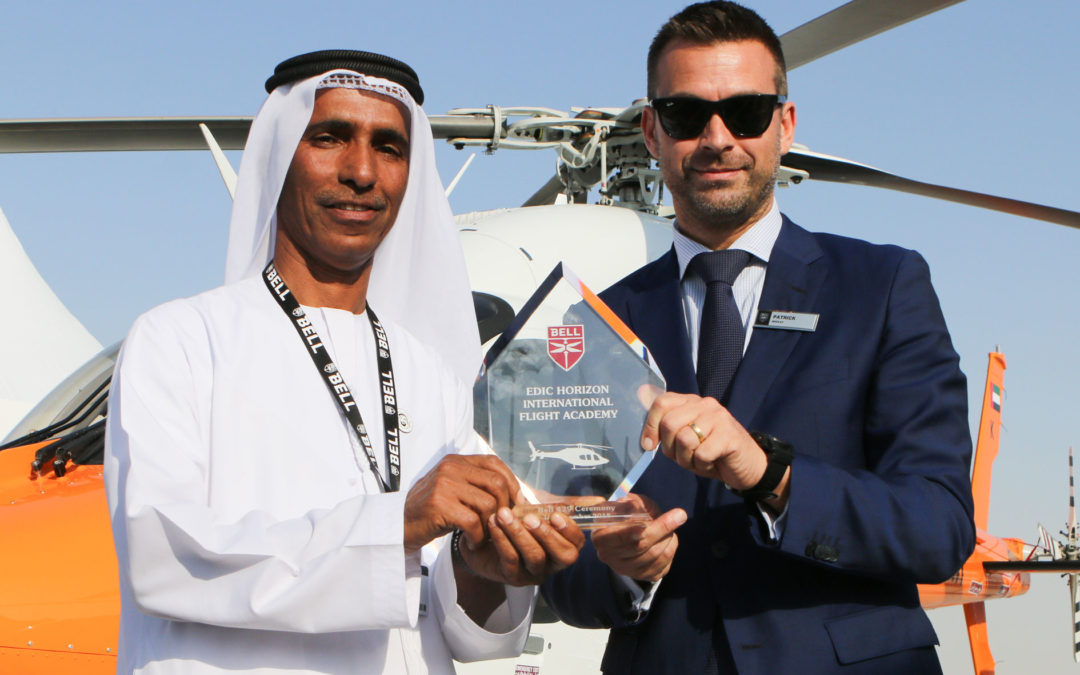 Bell and EDIC Horizon International Flight Academy celebrate Bell 429 deliveries at MEBAA 2018