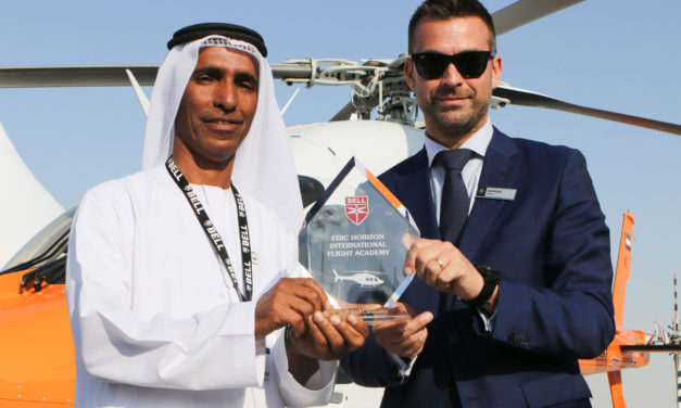 Bell and EDIC Horizon International Flight  Academy celebrate Bell 429 deliveries at MEBAA 2018