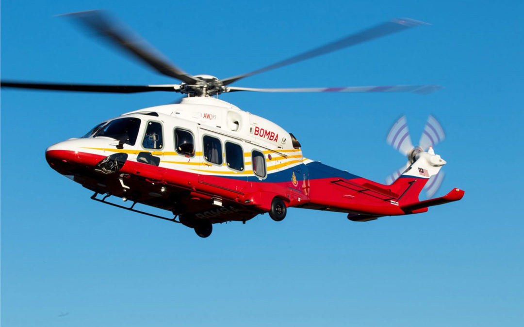 Korea and Malaysia AW189s to their fire fighting helicopter fleets
