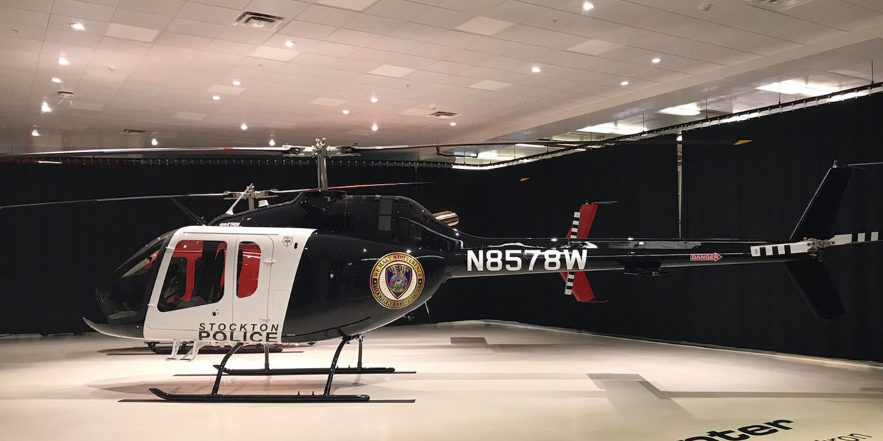 Bell delivers Bell 505 Jet Ranger X to stockton police department