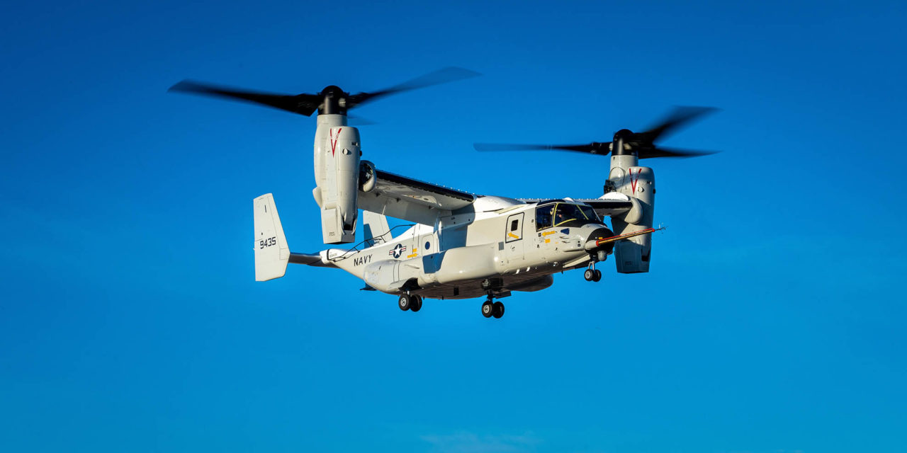
Bell Boeing CMV-22B Osprey successfully completes first flight