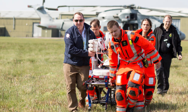 Hampshire Air Ambulance joins forces with the RAF