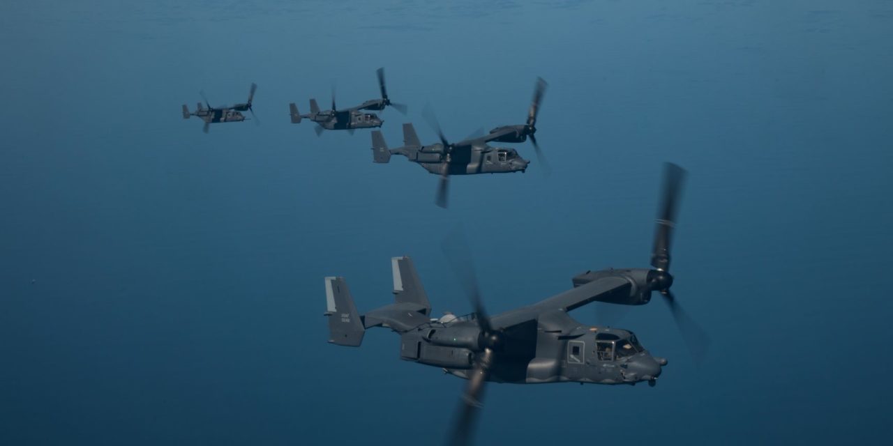 THE BELL BOEING V-22 OSPREY SOARS PAST 600,000 FLEET FLIGHT HOURS